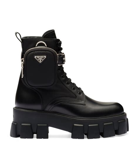 prada grey boots|prada black boots with pouch.